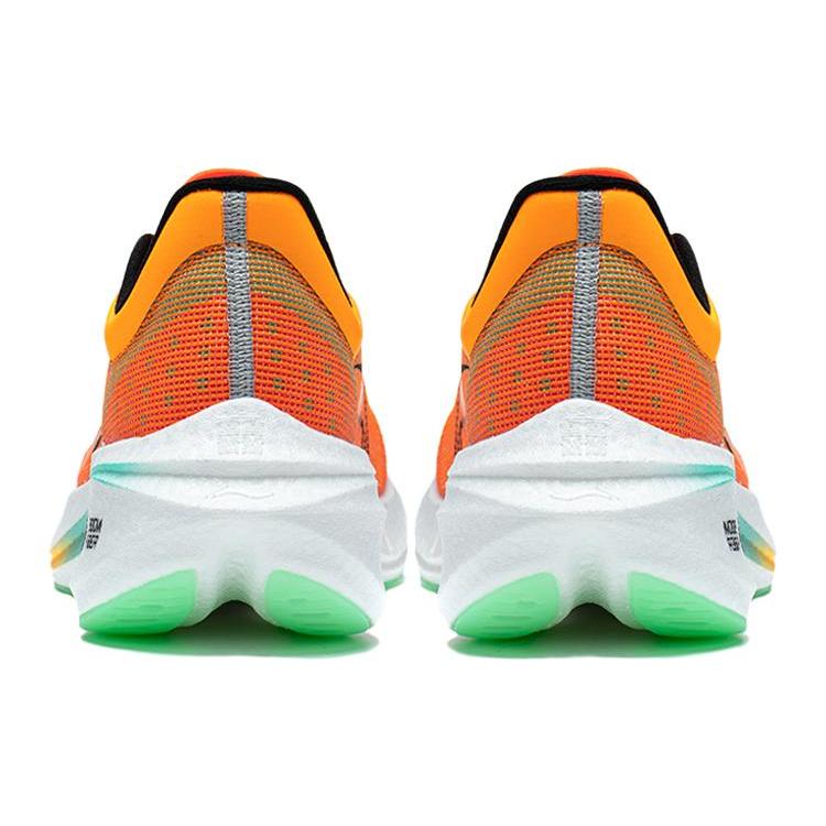 Li Ning Feidian 3 Challenger Износостойкие Дышащие Низкие Марафонные Беговые Кроссовки Мужские Неоновый Ярко-Оранжевый ARMT037-6