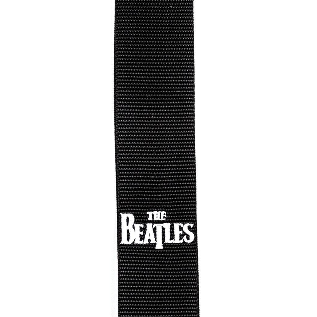 D'Addario The Beatles Black Poly-Pro Guitar Strap PWSBT100