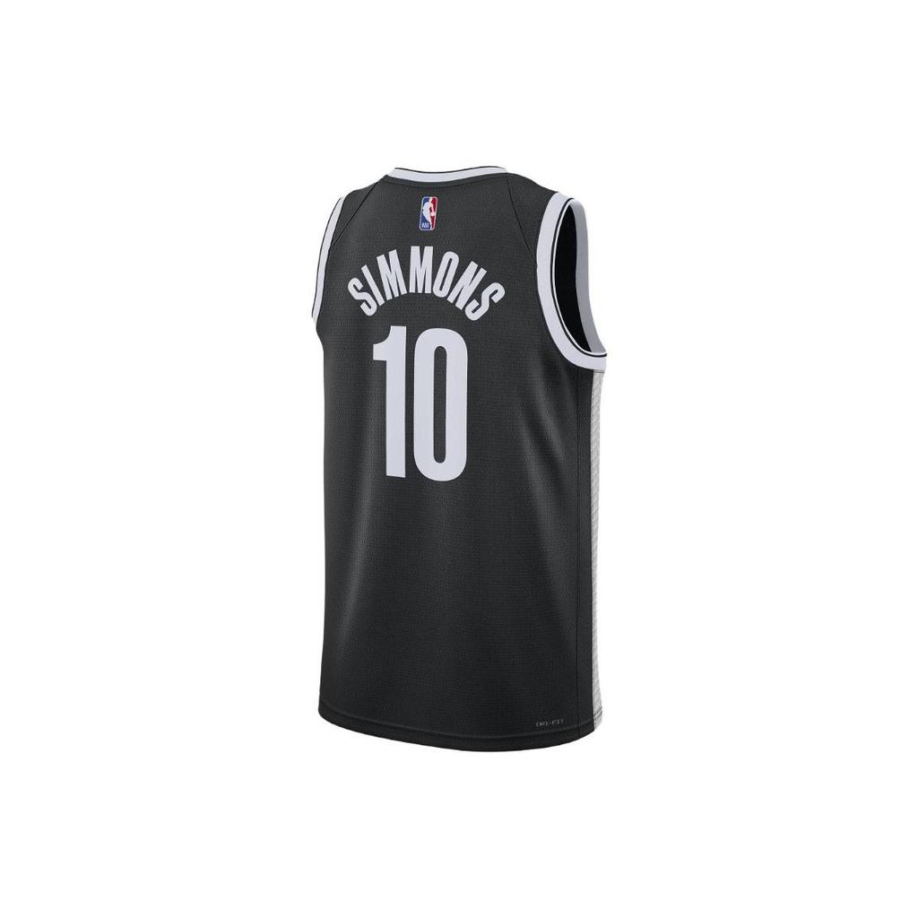 Nike Dri-Fit NBA Swingman Jersey - Nets Simmons No. 10 Мужской баскетбольный жилет без рукавов, черный DN1996-016