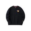 Lifestyle Series Good Things Happen Embroidered Pattern Knitted Pullover Long Sleeve Sweatshirt Men Sweatshirt Basic-Black 152418751-4