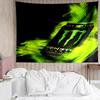Гобелен с логотипом Monster Energy для эстетичной спальни, классной комнаты, настенное панно для гостиной, общежития, офиса, идеальный креативный подарок