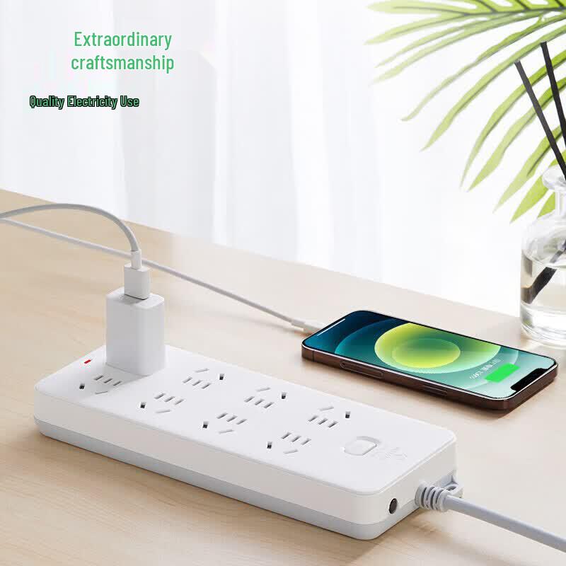 BULL 8-Outlet Power Strip with Master Switch