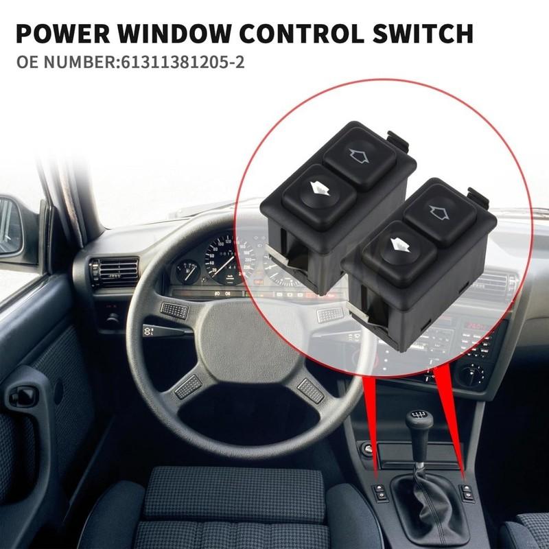 For BMW E23 E24 E28 E30 L6 M5 316 316i 318i 318is 320i 323i 1982 -1992 Power Window Switch Lifter Button Illuminated 61311381205