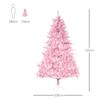 5FT Artificial Christmas Tree Holiday Xmas Holiday Tree Decoration with Automatic Open for Home Party, Pink