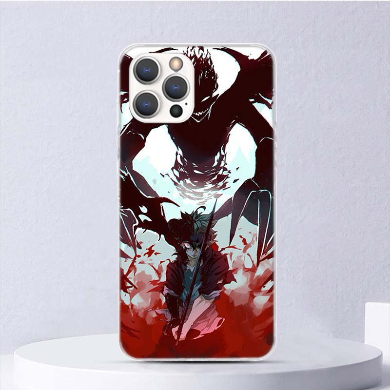 Мягкий чехол Black Clover Asta Anime для iPhone 11 12 13 Mini 14 Pro Max Apple Phone Cover X XS XR SE 7 Plus 8 + 6 6S 5S Funda Coqu