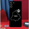 Punjab Map Outline Phone Case For Samsung Galaxy S25 Ultra S9 S10 S20 S21 FE S22 S23 Plus S24 Ultra Back Cover
