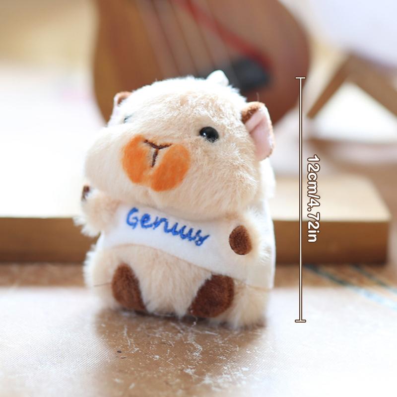 Мультяшный хомяк плюшевая игрушка брелок милый чучела животных кукла брелок автомобильный держатель ключей сумка кулон рюкзак подвесное украшение подарки