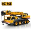 997 деталей MOC Технический Механический Кран Модель Строительные Блоки Сборка Строительные Машины DIY Кирпичи Игрушки для Детей Рождественский Подарок