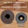 Коврик для йоги - Haninj - Натуральная пробка 100% - 4 мм - Экологичный - Антимикробный