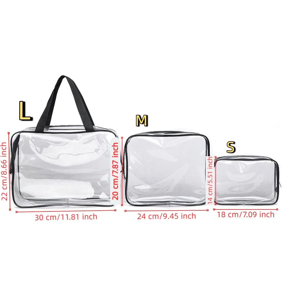 1/3Pcs Multi-purpose Travel Toiletry Organizer Portable Cosmetic Bag Wash Bag Makeup Pouch Travel
