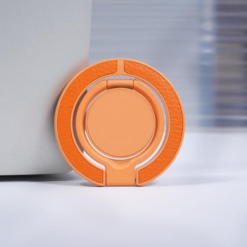 Strong Double Sided Magnetic Multifunctional Car Phone Stand Leather Texture