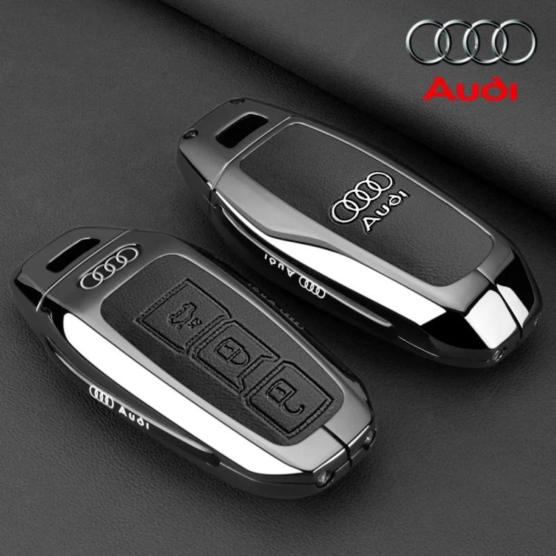 Для Audi 8YДля Audi A3 A5L Q6 A6L A6 A7 Q7 Q3 Q5 Новый 2025 Аксессуары Сплав Цинка Чехол-Крышка Оболочка Держатель Защита Брелока Умного Пульта Автомобиля