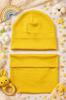 Hat + Scarf Set 110-122 Children' Set 52-56 Spring Bright Yellow
