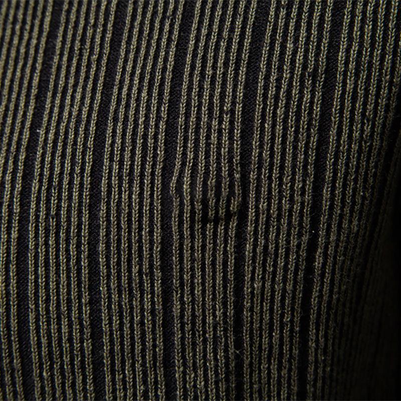 Callaway 2025 Осень и зима вышитый новый полувысокий ворот тонкий полосатый топ, модный качественный мужской свитер-пуловер