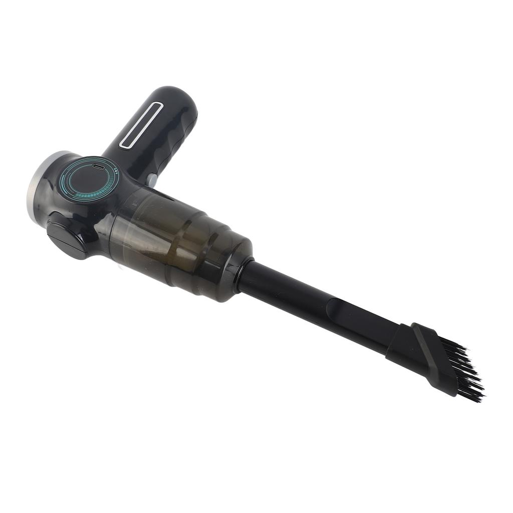 Портативный пылесос для дома, автомобиля с плоской и щеточной насадкой, цифровой дисплей заряда батареи, аккумуляторный, беспроводной