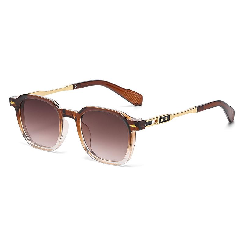 Men's and Women's Matching Fashionable Large Frame Stylish Retro UV-Resistant Sun Glasses9042
