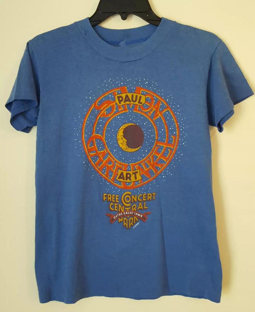 SIMON amp GARFUNKEL Tour Free Concert Central T Shirt Full Size S-5XL
