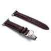 Кожаный ремешок для Apple Watch band 44мм 40мм 45мм 41мм 49мм 42мм 38мм Бабочка Пряжка Браслет iwatch серия 3 5 6 se 7 8 ultra