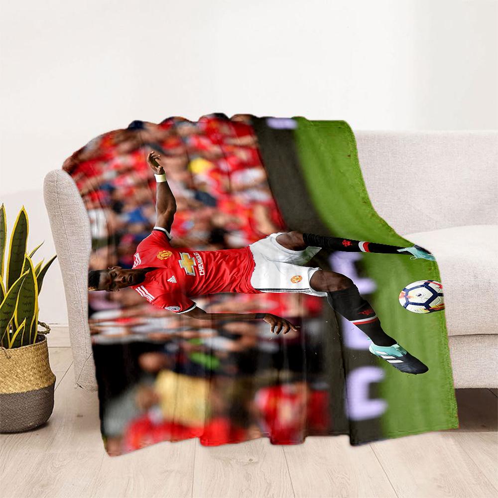 Pogba's Back Action Blanket Comfortable Great for Office Chair Bedding Seaside Four Seasons Multipurpose Playful Design