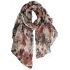 Spring Gift Lightweight Scarves Fashion Flowers Print Women Cotton Wrap Scarf