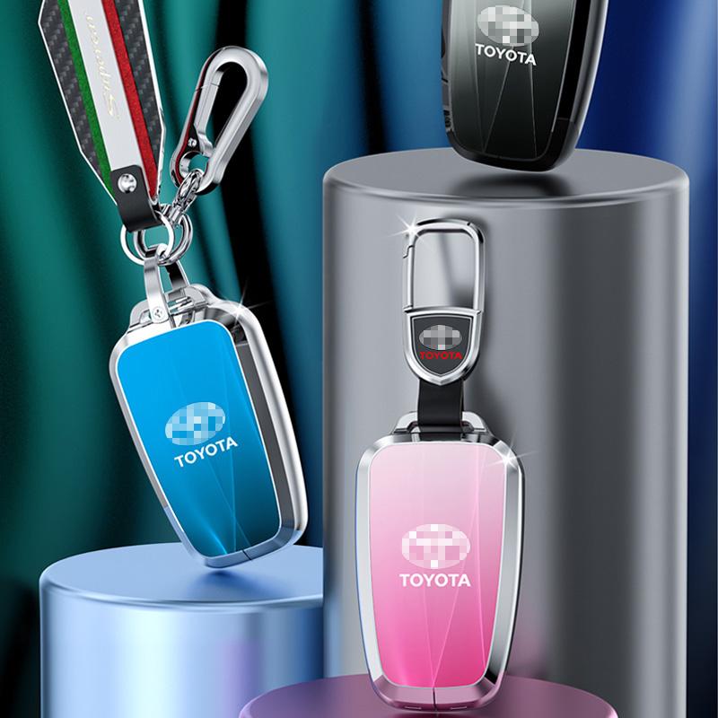 BBct3 Car Key Cover For Toyota Hilux 2024 Yaris Corolla 2023 Rav4 2021 CHR Revo Auris Innova Highlander Venza Fortune Key Holder