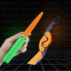 Новый 3D печатный гравитационный коготь-нож, игрушка для снятия стресса, бабочка, Непоседа, захват для рук, сенсорная игрушка, складной нож-коготь, редис для подарка