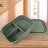 Rectangular Silicone Lunch Box Microwavable Picnic box Durable Food Container  Student