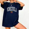 Потертая Венесуэла Унисекс Футболка Винтажный Стиль Varsity Графическая Футболка с Флагом Венесуэлы Латинская Америка Подарок Печатная Футболка Топы