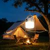 Large Capacity Lithium Battery Camping Light With USB Solar Charging Dual Light Source Solar Camping Lantern