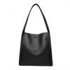 Trend Women Simple Bag Female Luxury Shoulder Bags Lady New Soft Leather Designer Tote Bucket Branded Large Handbag Purses