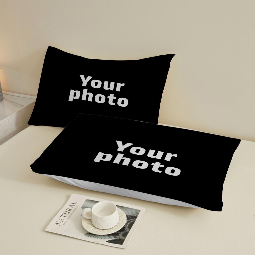 Custom Photo Duvet Cover Set 3D Printed Bedding Set Upload Your Photo Logo Soft Single Double Size 2-3pc No Sheet For Home Decor