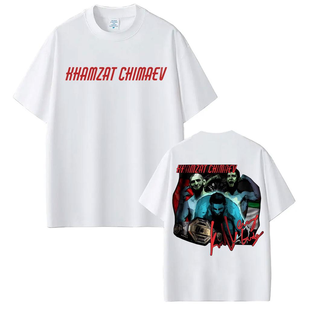 Khamzat Chimaev Vintage Graphic Tshirts Unisexs Clothing Violence Aesthetics T Shirts Summer Tops High Quality Tshirt Streetwear