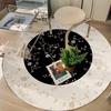 Living Room Circular Carpet Dirt Resistant Coffee Table Mat Bedroom Decoration Bedside Carpet