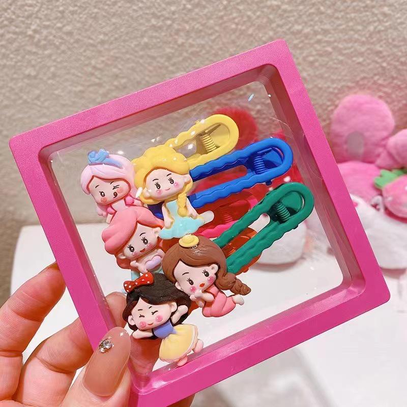 Набор красочных мультяшных заколок для волос для девочек - Милые заколки в виде уточки и боковые заколки для челок маленьких девочек