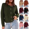 Women's Cardigan Sweaters 2023 Fall Open Front Long Sleeve Button Down Knit Cardigans Outerwear With Pockets