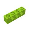 20pcs MOC Parts 3701 mattoni ad alta tecnologia 1x4 con 3 fori mattoni compatibili fai da te Building Block particelle Kid Puzzl