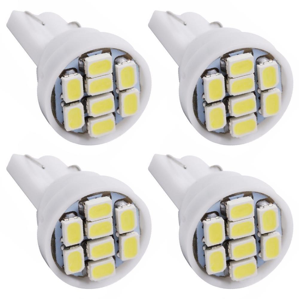 10X T10 1206 8Led Автомобильный светодиодный внутренний свет 194 168 192 W5W 3020 Автоматическое клиновое освещение DC 12 В Лампа номерного знака ParkingTail Light