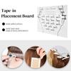 ARLANY Tape in Placement Board with Clips Tape Hair Dye Plate Hair Extensions Tool Display Board Salon Barber Supplies