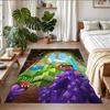 Minecraft Print Crystal Velvet Plush Rug Anti?Slip Wear?Resistant Floor Carpet For Indoor Household Home Decoration