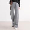 Women's Wool-Blend Fleece-Lined Wide-Leg Casual Pants