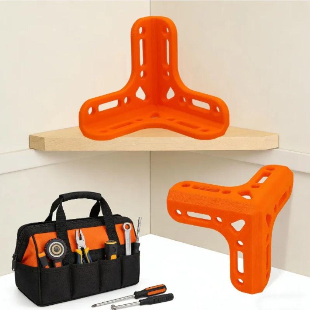 Heavy Duty Corner Brace Brackets Steel Material Blue Color Connector Triangle Design Durable PLA Triangle Steel Angle Support