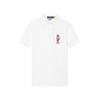 Polo SS24 Вышитая футболка поло с логотипом медведя Мужские футболки поло Белый MNPOKNI1N820632-100