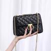 Bag Women's 2025 New Summer Leather Women's Bag Small Square Bag Rhombus Premium Chain Bag Crossbody Bag