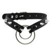 Goth Punk Spike Rivet Choker Collar For Women Steampunk Pentagram Necklace Emo Neck Strap Cosplay Chocker Gothic Accessories
