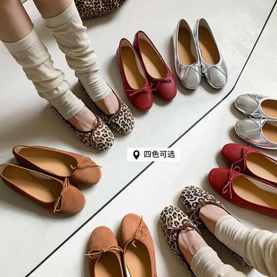 Французские серебристые туфли на плоской подошве женская обувь весна и лето 2025 новая поздний вечерний бриз нежные балетки туфли Дуду