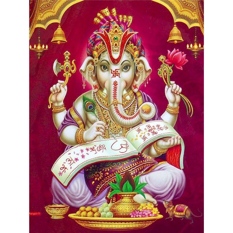 Полная Алмазная вышивка Слон Бог Алмазная картина картина мозаика ручная вышивка картины художественное произведение