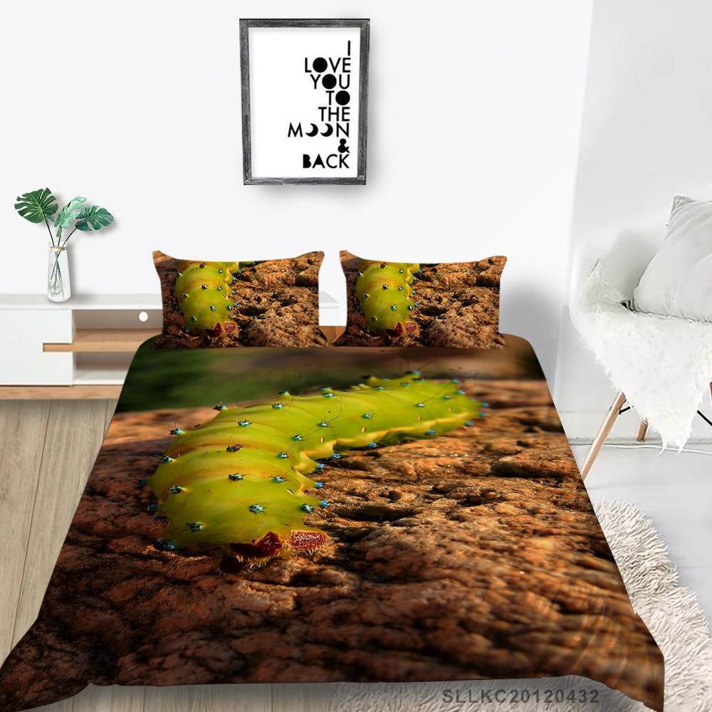 Hot Sell Caterpillar Home Textiles Luxury Bedding Cover Suit Washed Breathable Quilt Cover High Quality Teen Children Highly Duvet Cover