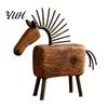 Decorative Animal Statue Artistic Abstract Horse Figurine, Rustic for Desk Farmhouse Sculpture Decoration, Shape Home Office Decor