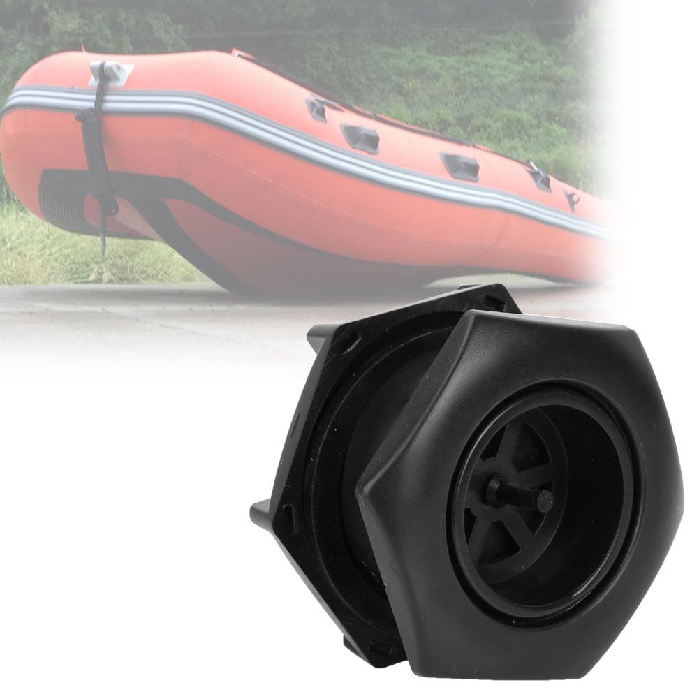 Durable PVC Black Drain Valve For Inflatable Boats Fishing Boat Kayak Accessory