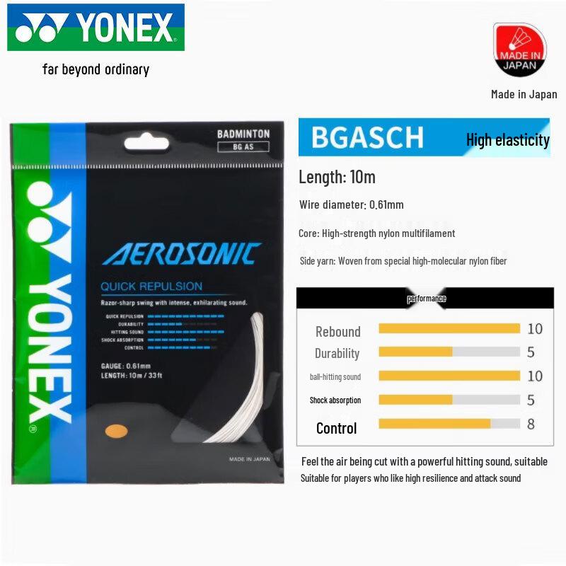 Струны для бадминтона Yonex BG-AS